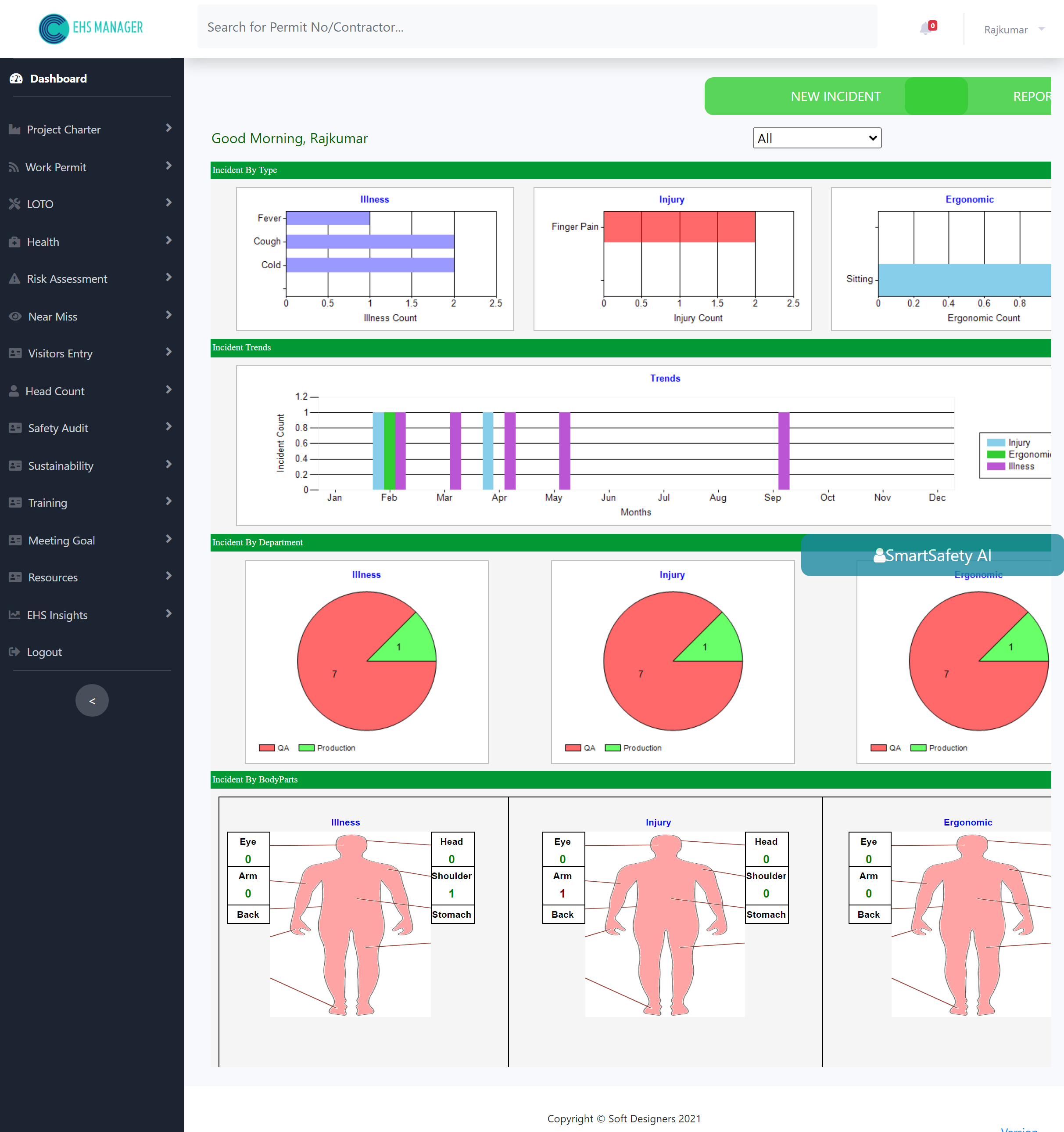 Professional ehs health and incident dashboard_Incident Management Software