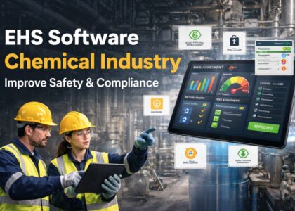 EHS software dashboard for chemical industry safety and compliance