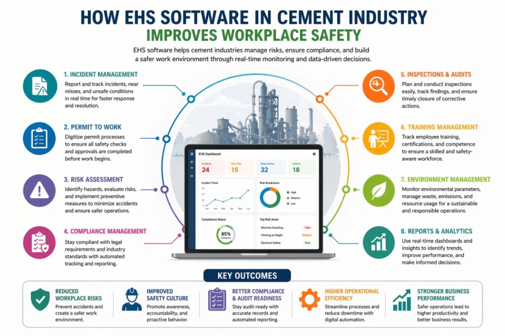 EHS software benefits in cement industry