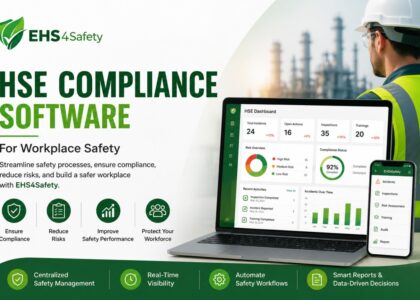 HSE Compliance Software workplace safety dashboard by EHS4Safety