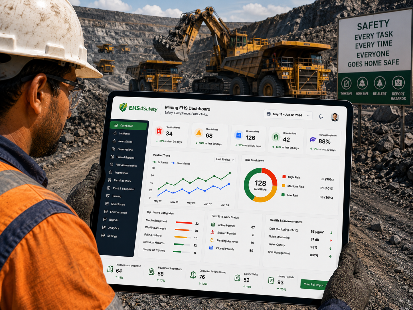 EHS4Safety Analytics Dashboard Preview