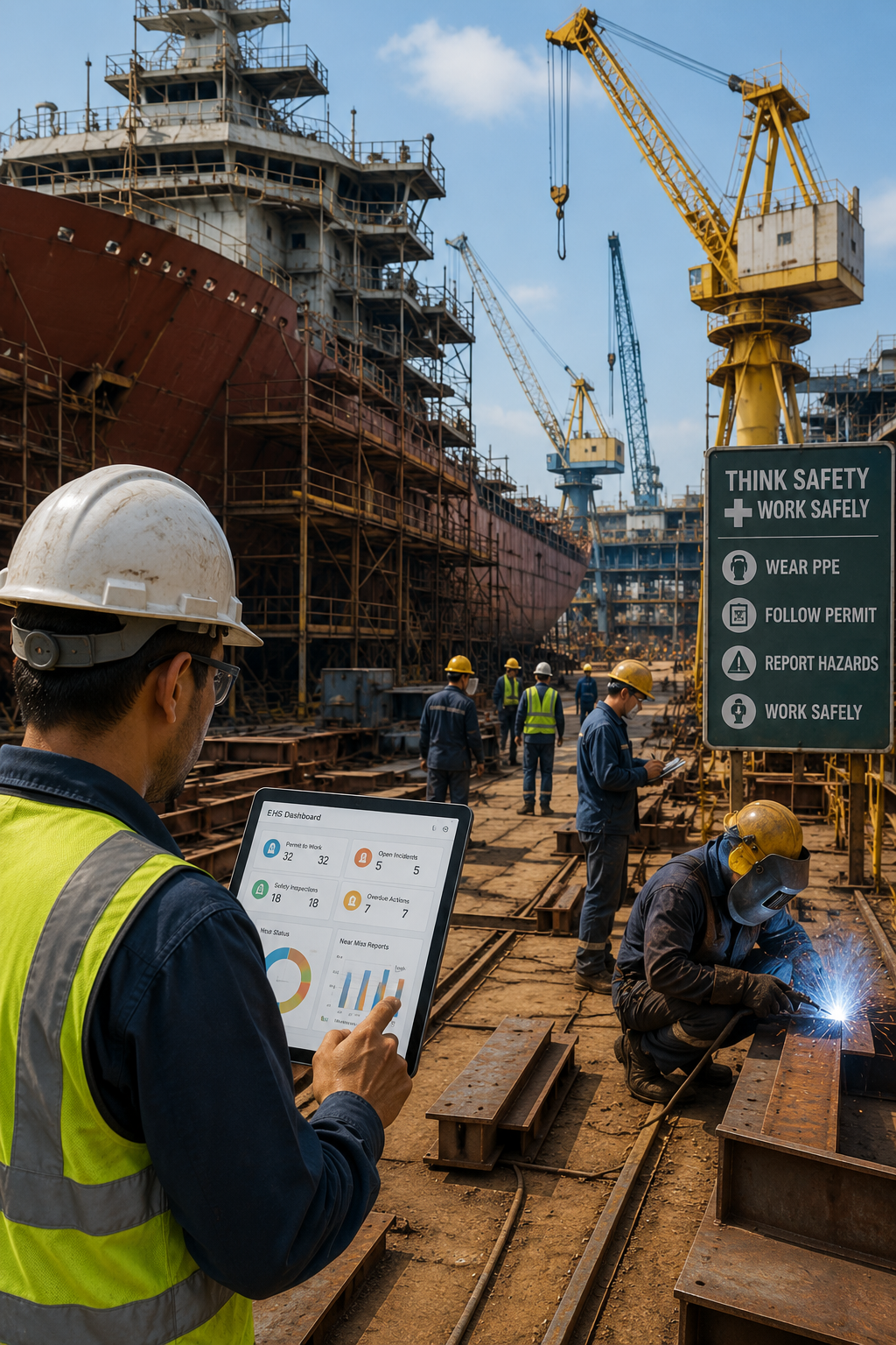 Shipbuilding and Shipyard EHS Safety Management