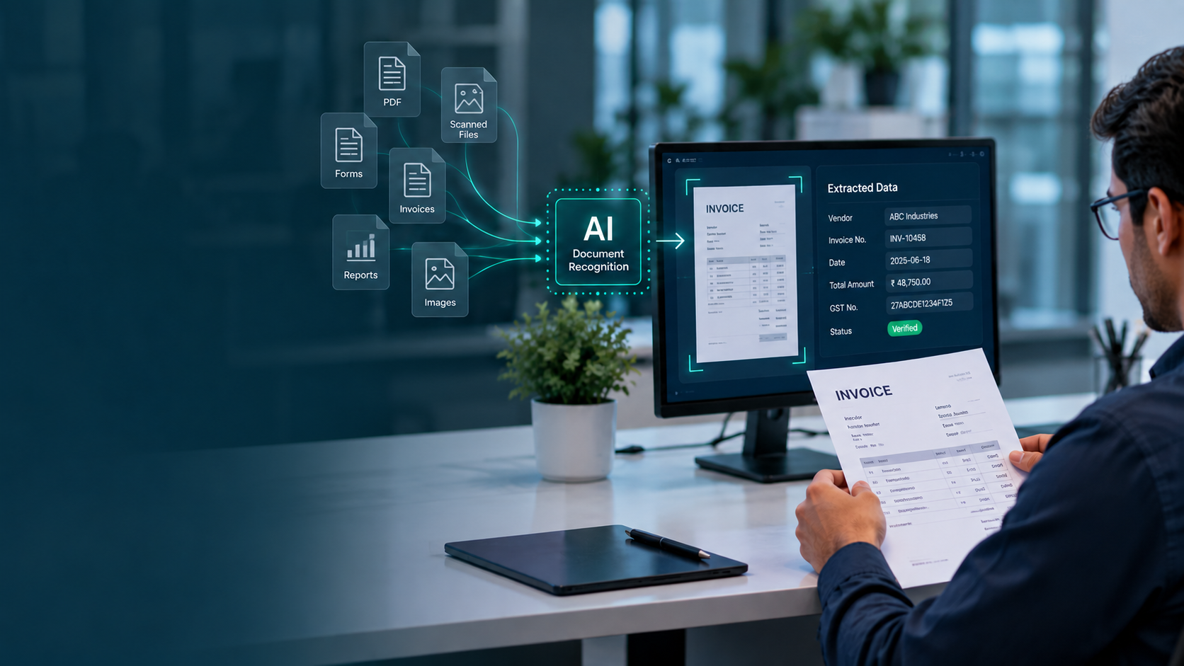 AI document intelligent form recognition